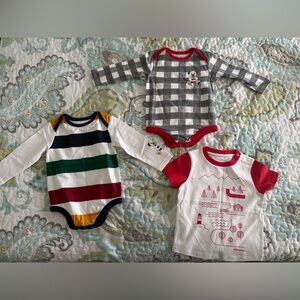 Brand New - HBC Stripes/Hudson’s Bay 4 Piece Baby Clothes (6-12 Months)